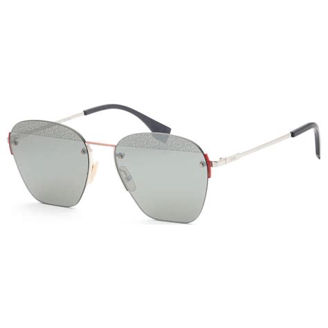 fendi ff m0057/s|FENDI Metal Mirrored Sunglasses FF M0057/S Silver.